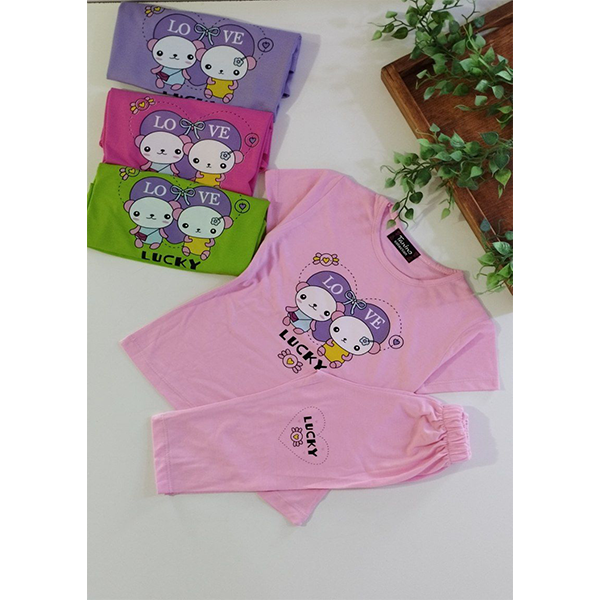 تیشرت شلوارک دخترانه lucky