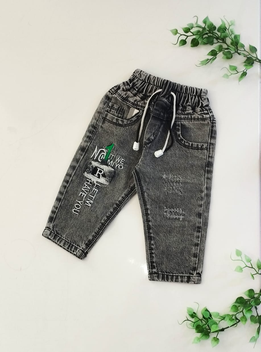 شلوار لی ذغالی