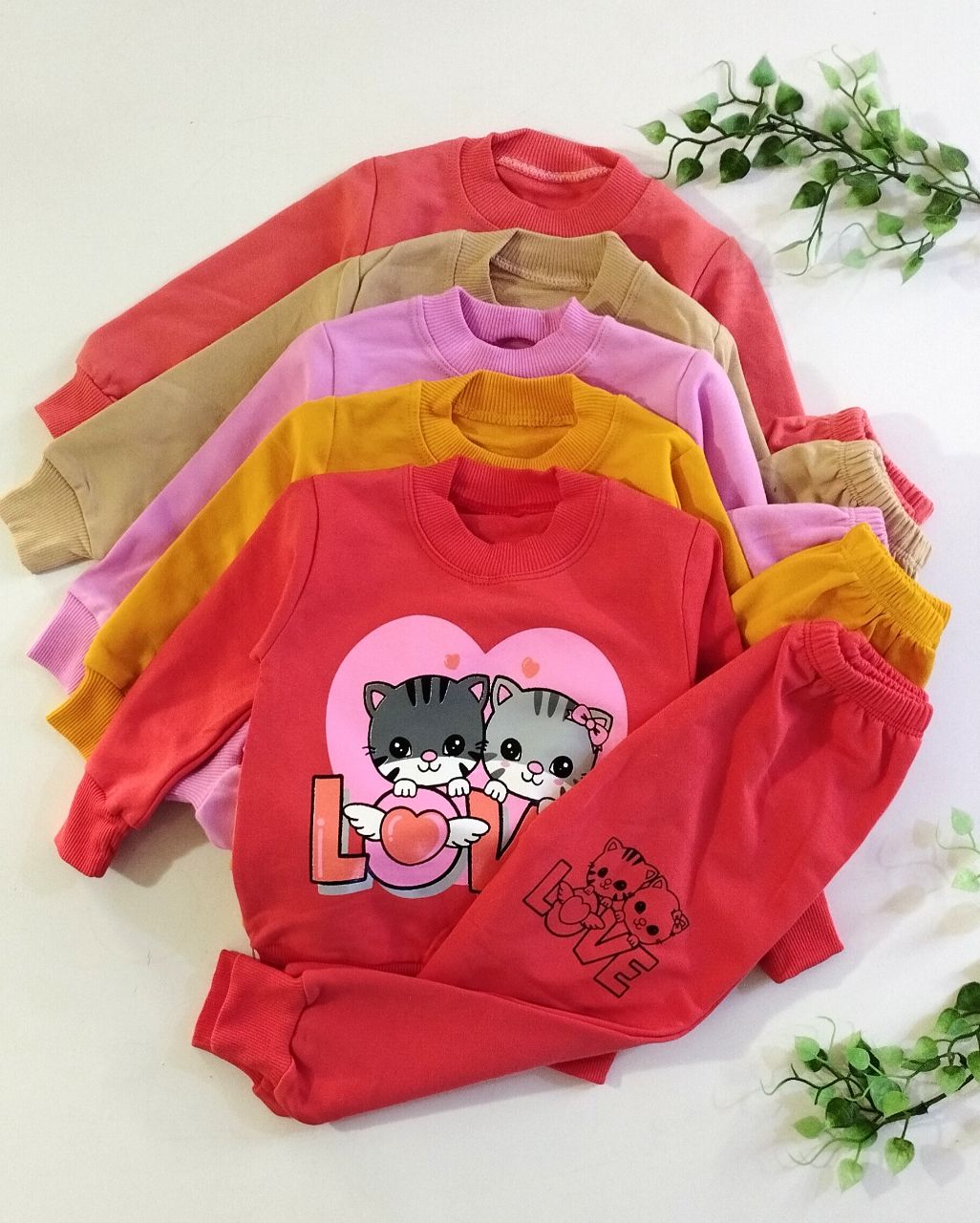 بلوز شلوار دخترانه پنبه دورس دو نخ تیپ لاکرا