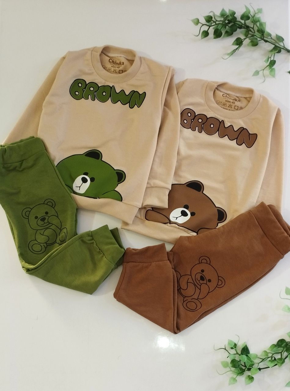 بلوز شلوار خرسBROWN