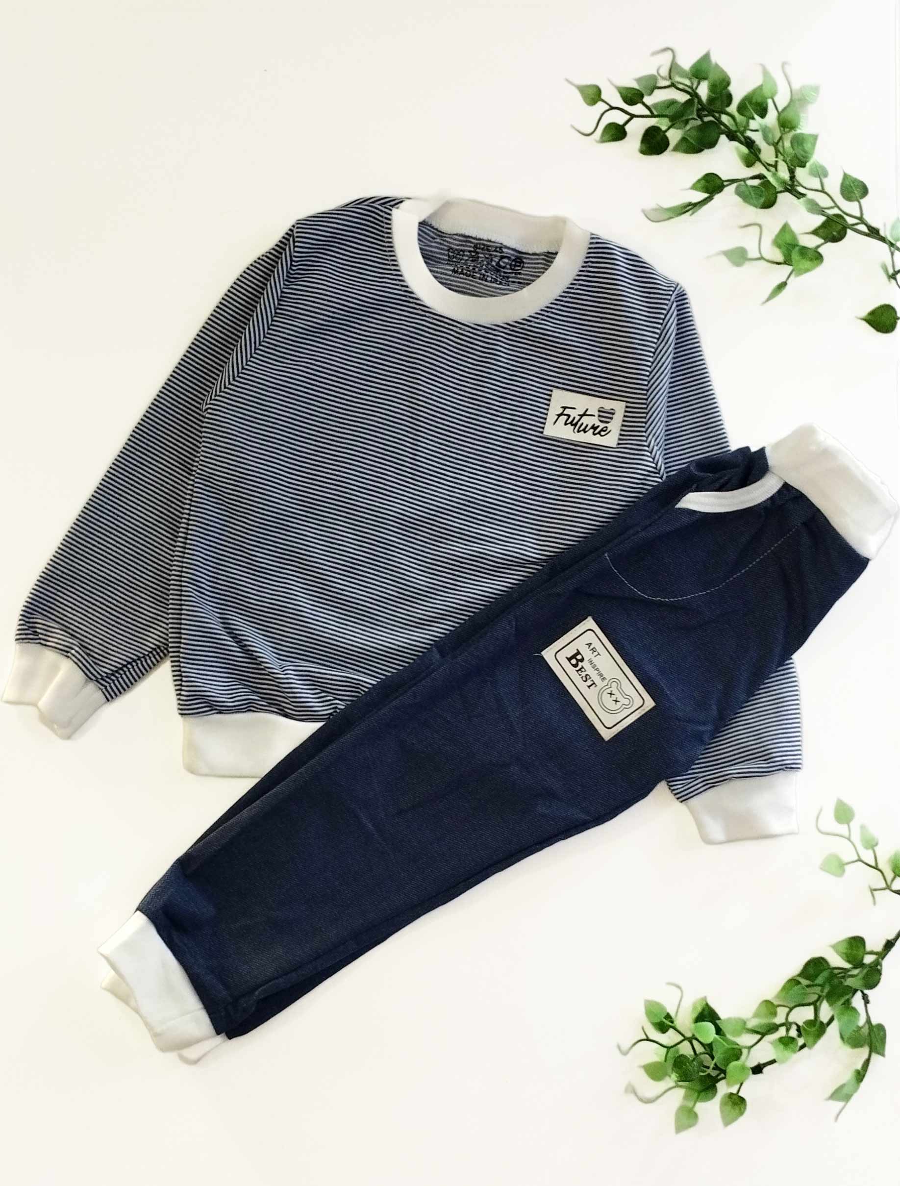 بلوز شلوار راه راه