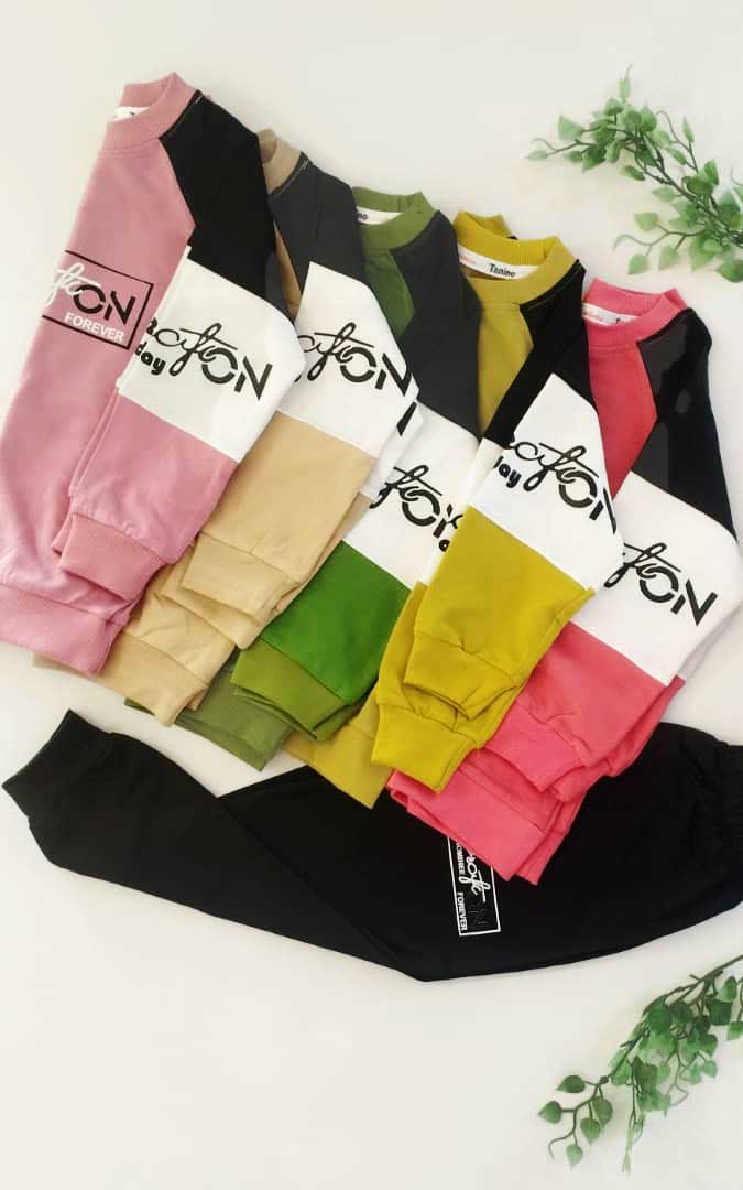 بلوز شلوار پسرانه اسپرت پارچه پنبه دورس